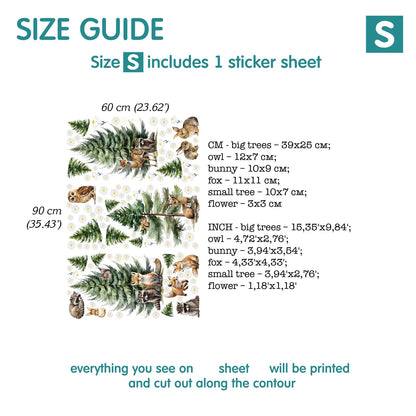 Forest Wall Decals 7.11