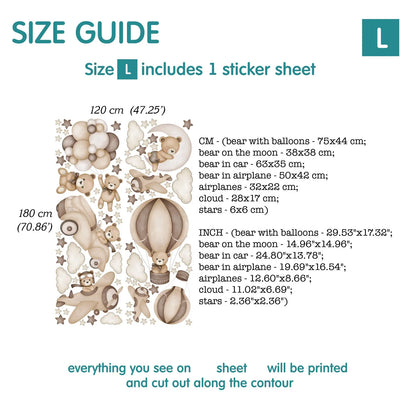 Bears Wall Decals 11.72