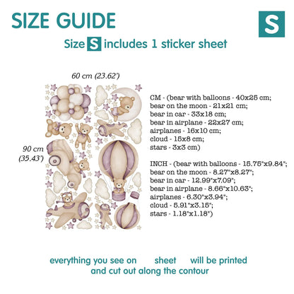 Bears Wall Decals 11.74