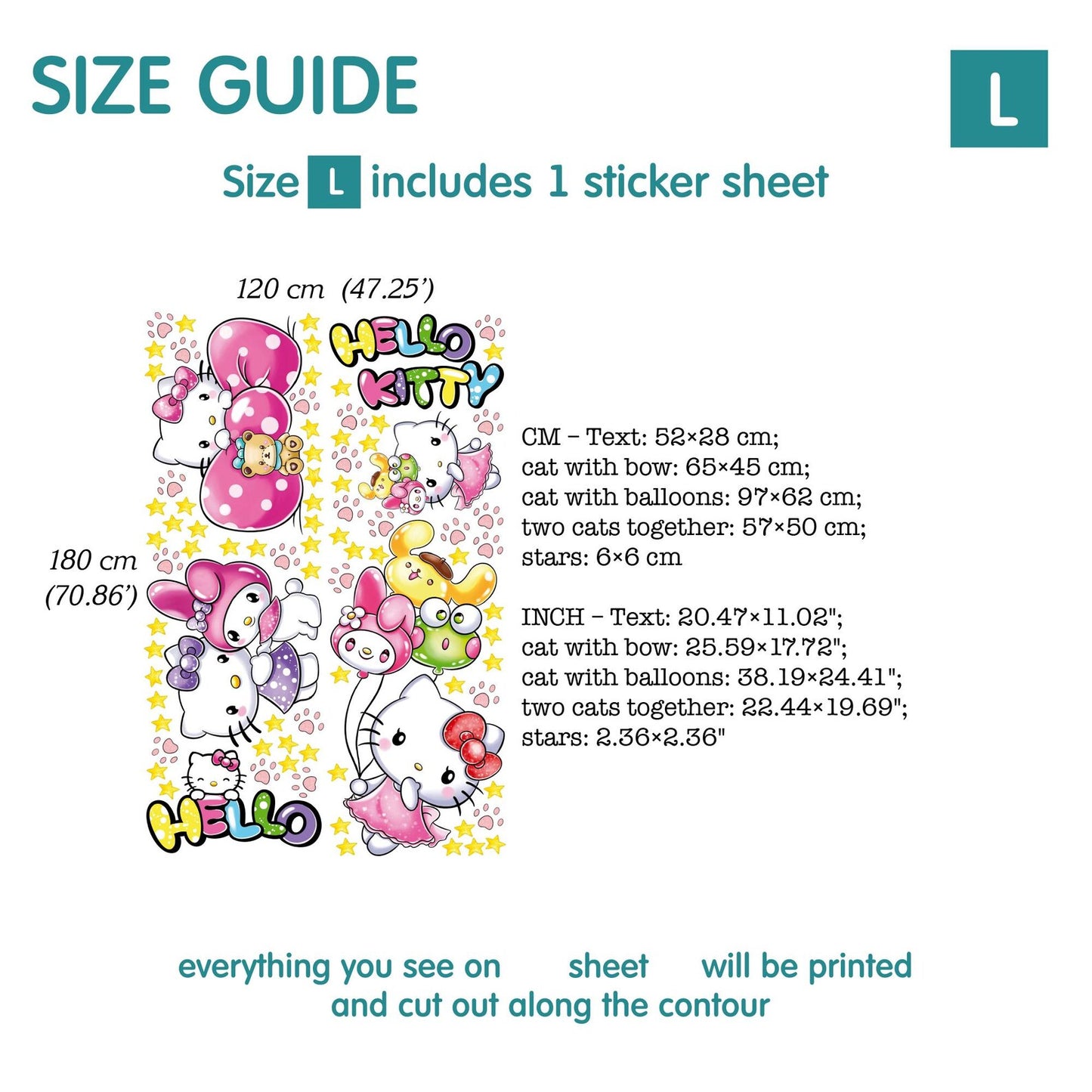 Cats Animal Wall Decals 84.70