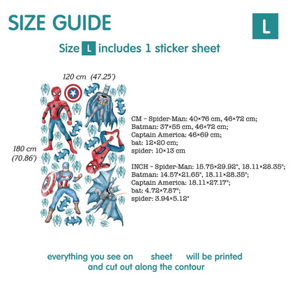 Superhero Wall Decal 1.20