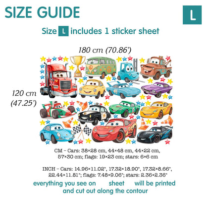 Cars Wall Decal 99.1