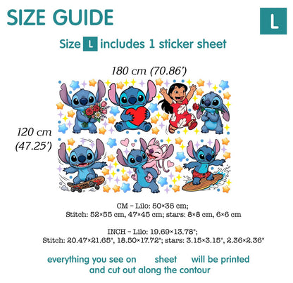 Stitch wall Decal 1.59