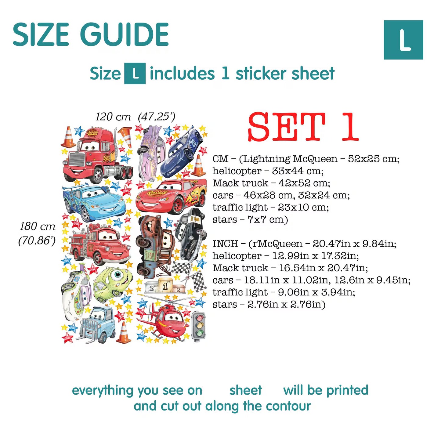 Cars Wall Decal 91.22