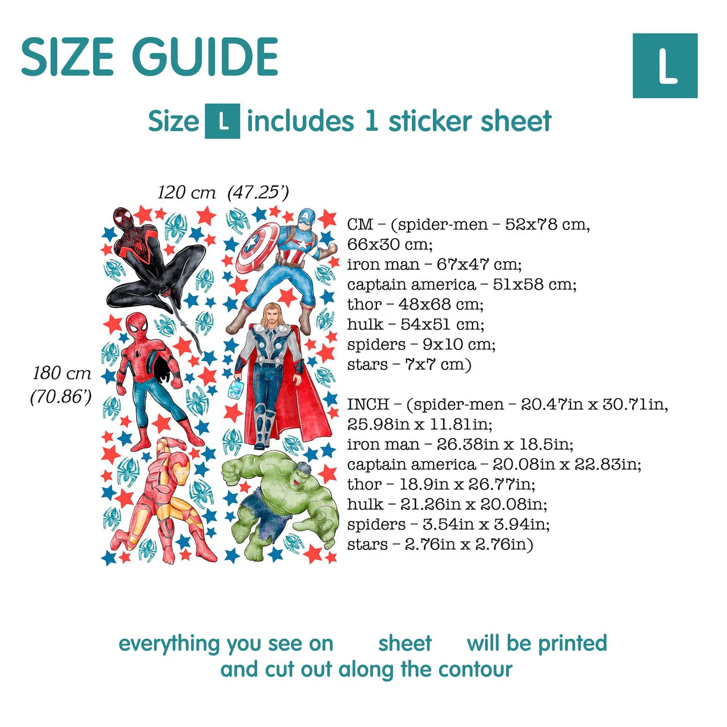 Superhero Wall Decal 1.13