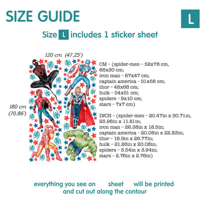 Superhero Wall Decal 1.13