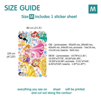 Princess Wall Decals 1.68