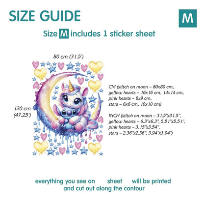 Stitch wall Decal 1.70