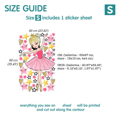 Princess Wall Decals 1.70