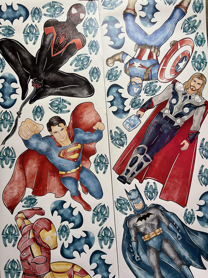 Superhero Wall Decal 1.13