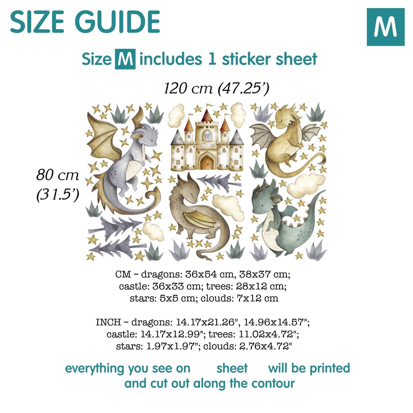 Dragons Wall decals 14.31