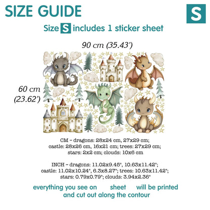 Dragons Wall Decals 14.4