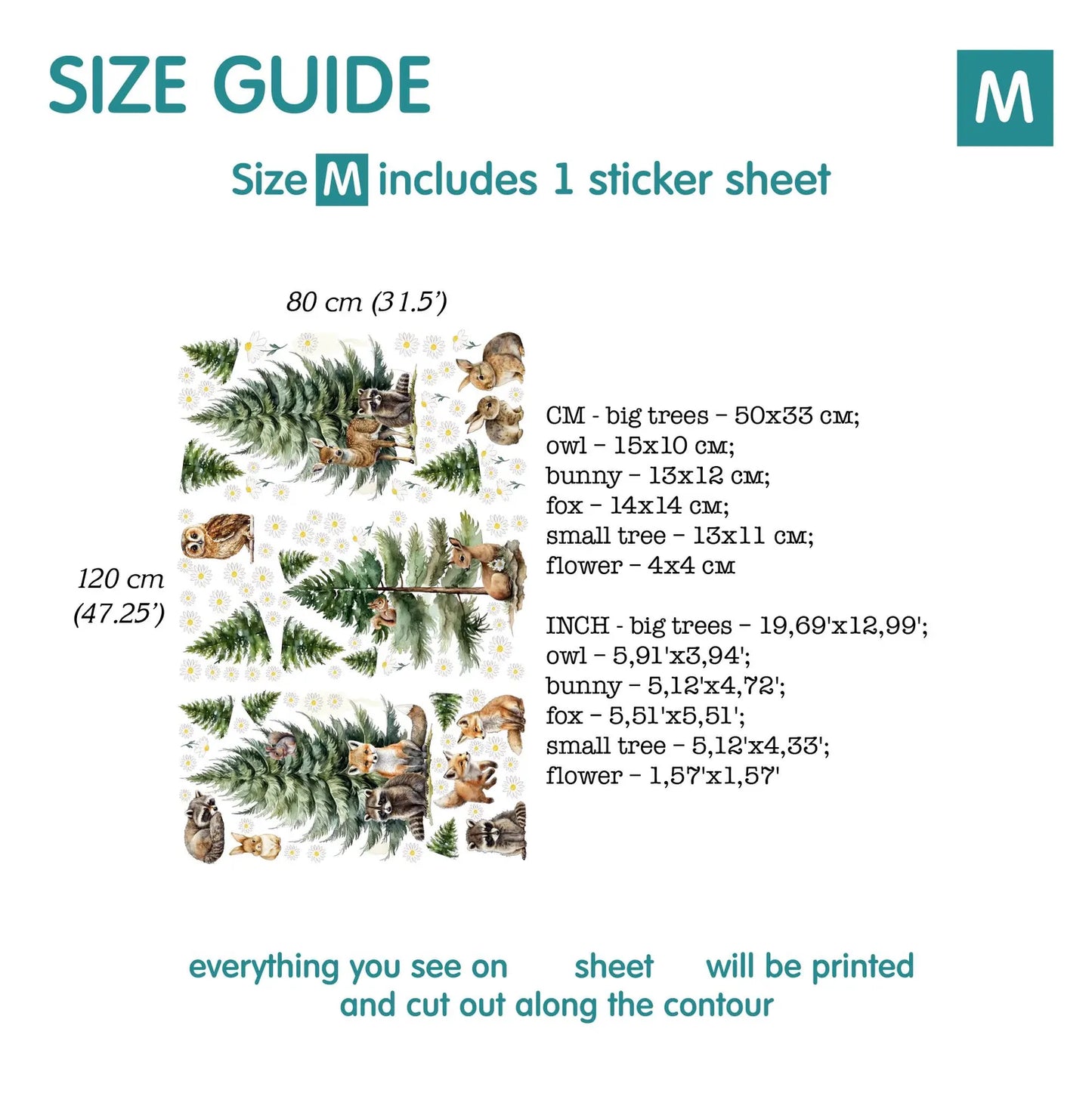 Forest Wall Decals 7.11