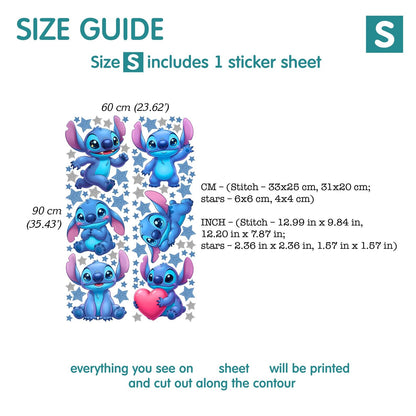 Stitch wall Decal 1.58