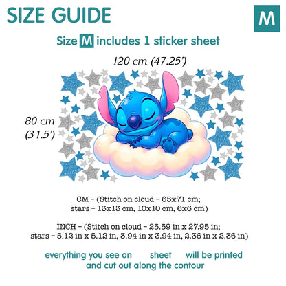 Stitch wall Decal 1.68