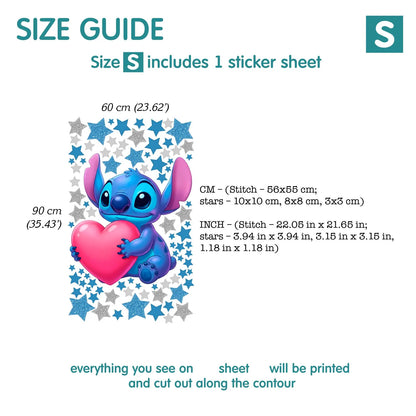 Stitch wall Decal 1.64