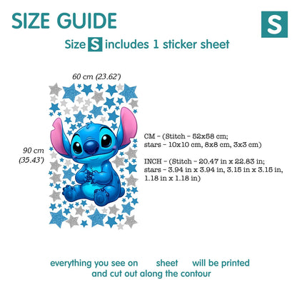 Stitch wall Decal 1.65