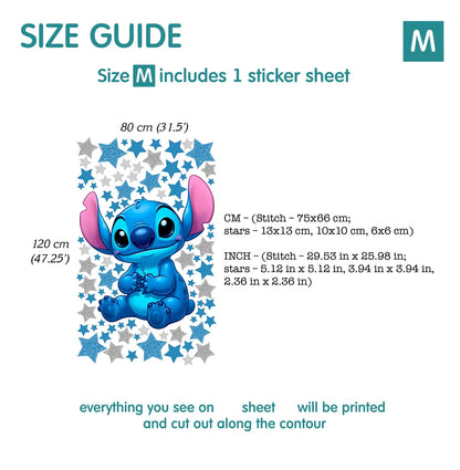 Stitch wall Decal 1.65