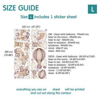 Bears Wall Decals 11.74