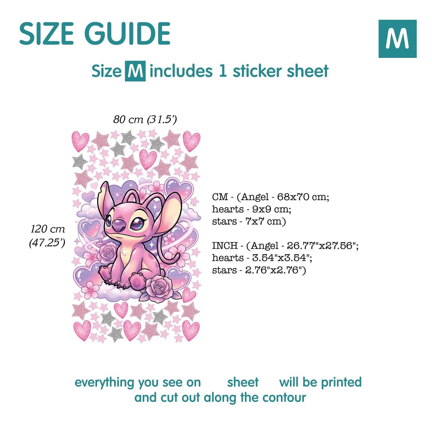 Stitch wall Decal 1.62