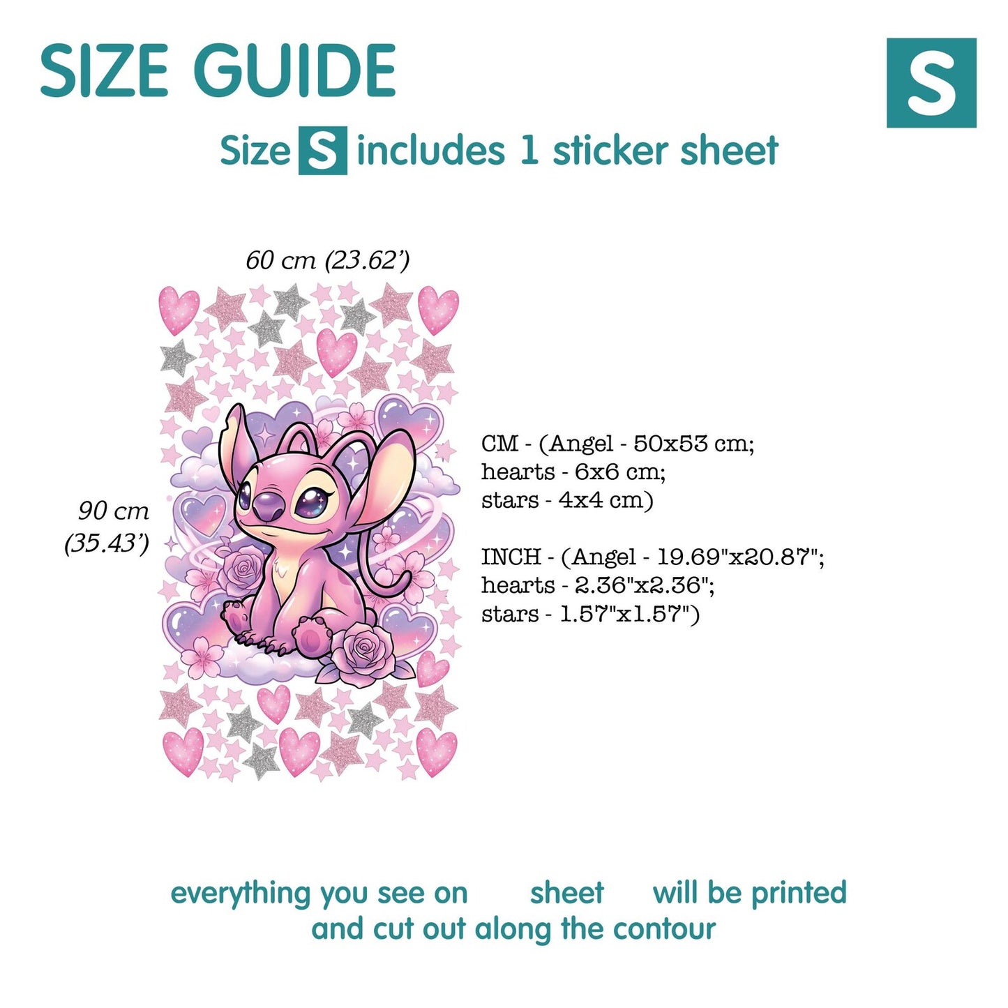 Stitch wall Decal 1.62