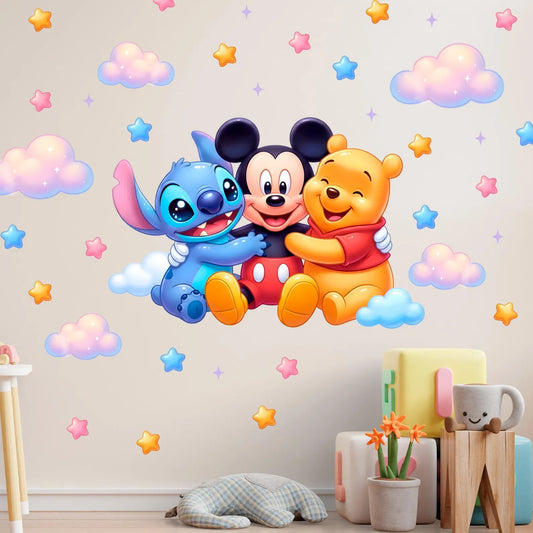 Winnie Pooh Stitch Wall Decal 1.3