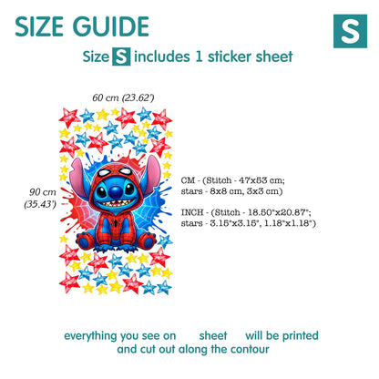 Stitch wall Decal 1.61