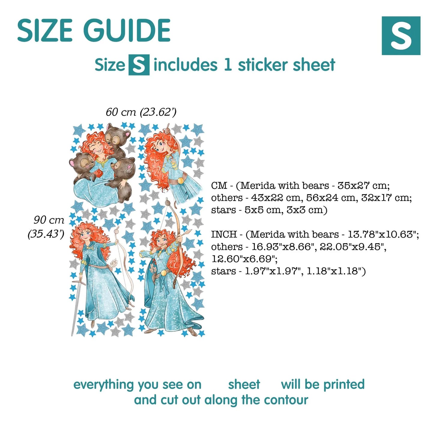Princess Wall Decal 1.97