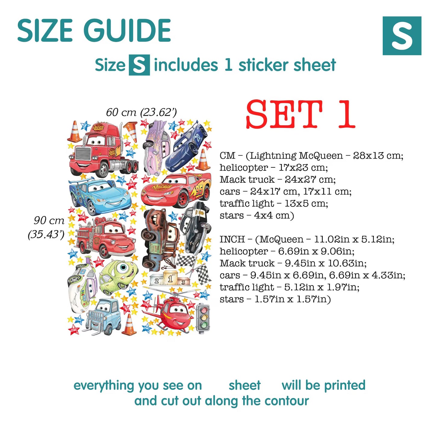 Cars Wall Decal 91.22