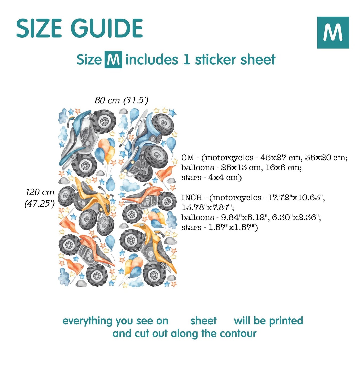 Motorcycle Wall Decals 4.1