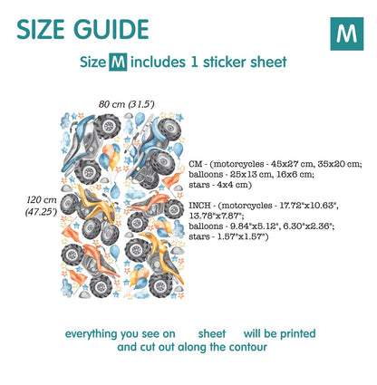 Motorcycle Wall Decals 4.1