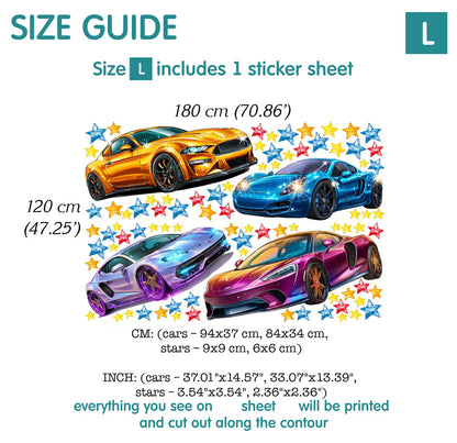Cars Wall Decal 99.7