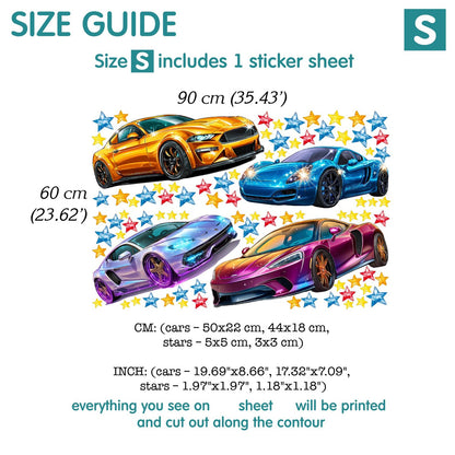 Cars Wall Decal 99.7