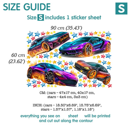Cars Wall Decal 99.6