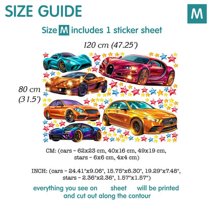 Cars Wall Decal 99.4