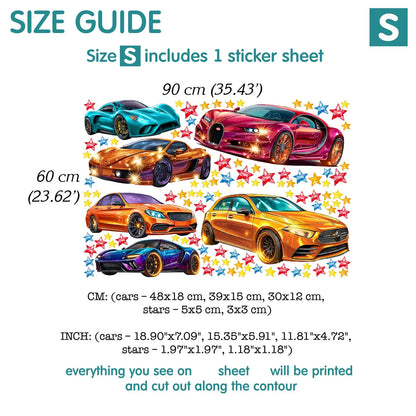 Cars Wall Decal 99.4