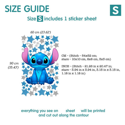 Stitch wall Decal 1.66