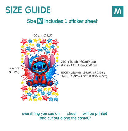 Stitch wall Decal 1.61