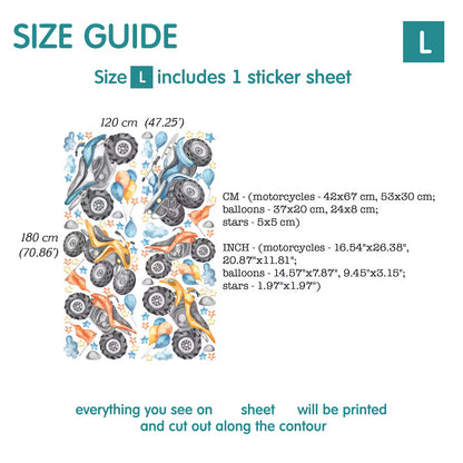 Motorcycle Wall Decals 4.1