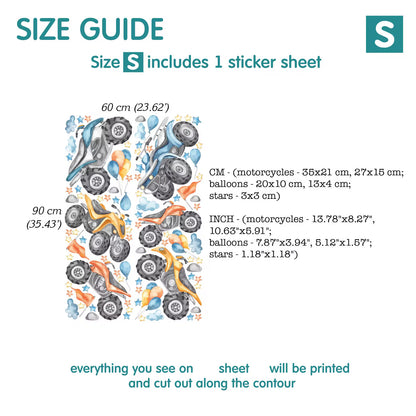 Motorcycle Wall Decals 4.1
