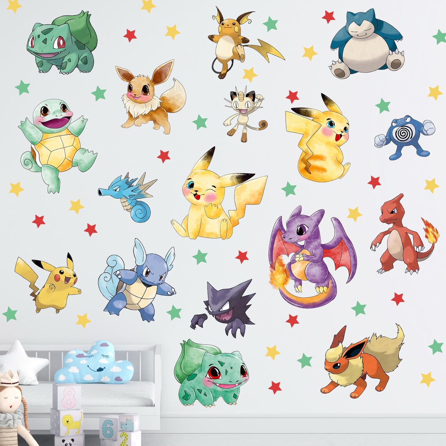 pikachu Wall Decal 11.75