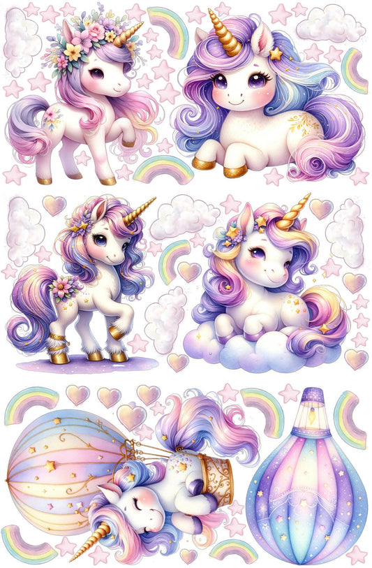 Unicorns Wall Decals 10.0