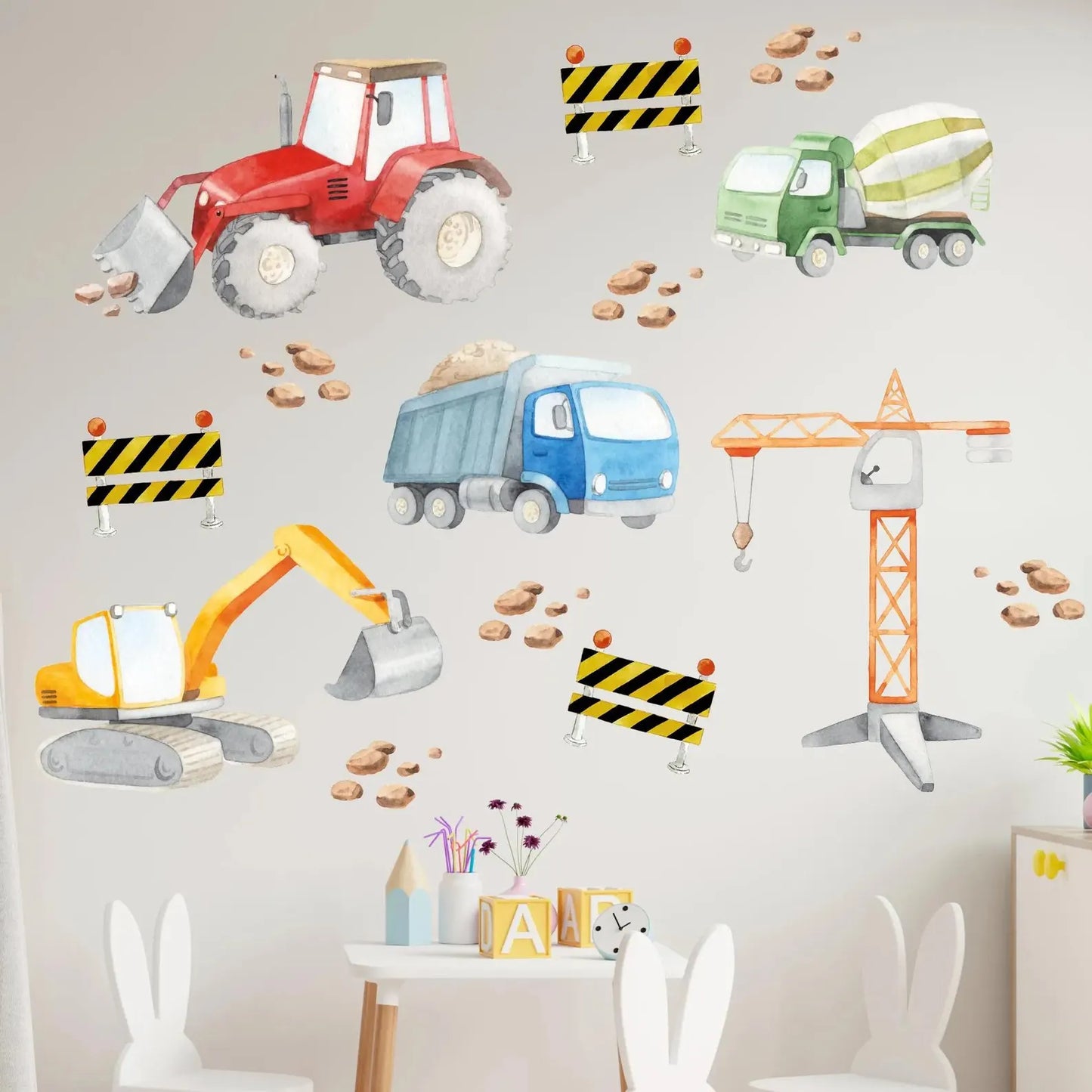 Construction Wall decals 2.0