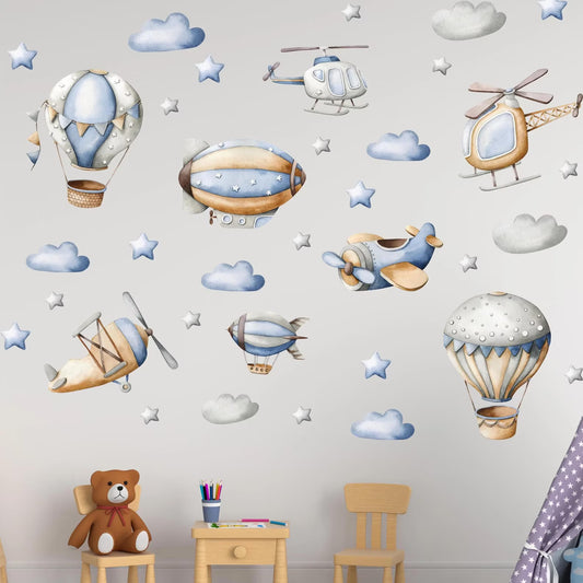 Hot Air Balloons Wall Decals 2.11
