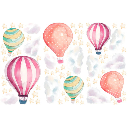 Hot Air Balloon Wall Decals 5.12