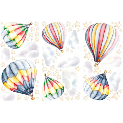 Hot Air Balloon Wall Decals 2.12