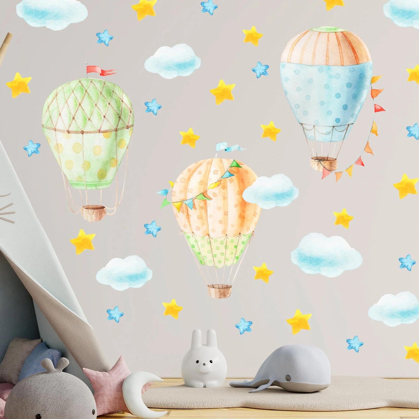 Hot air balloon Wall Decals 1.14