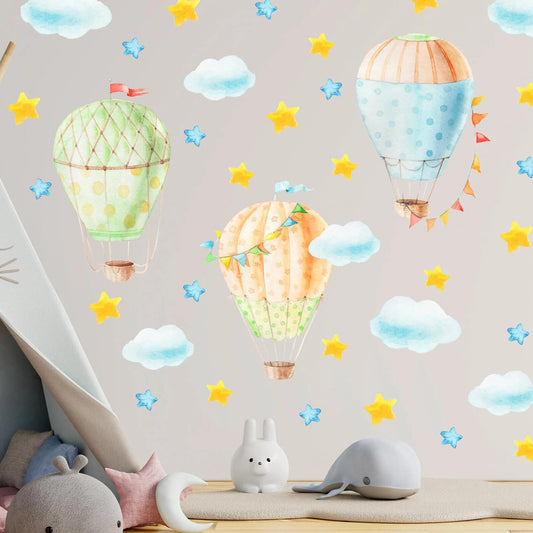 Hot air balloon Wall Decals 1.14