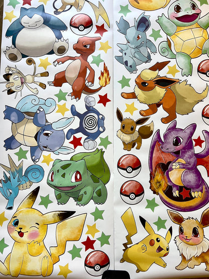 pikachu Wall Decal 11.75