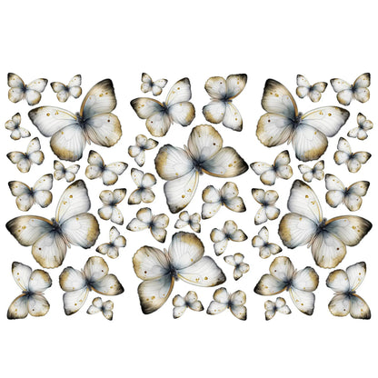 White Butterfly Wall Decals